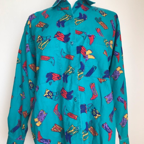 Southwest Canyon Tops - 🔹4/$25 Vtg Southwest Canyon Women’s M Cowgirl Top